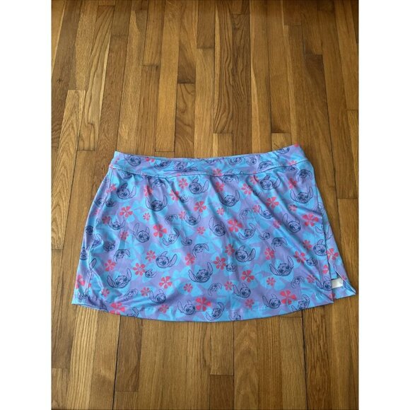 Disney Parks Women's Stitch Print Activewear Skort Size 2X - Picture 1 of 7